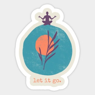 Let it go - Yoga Sticker